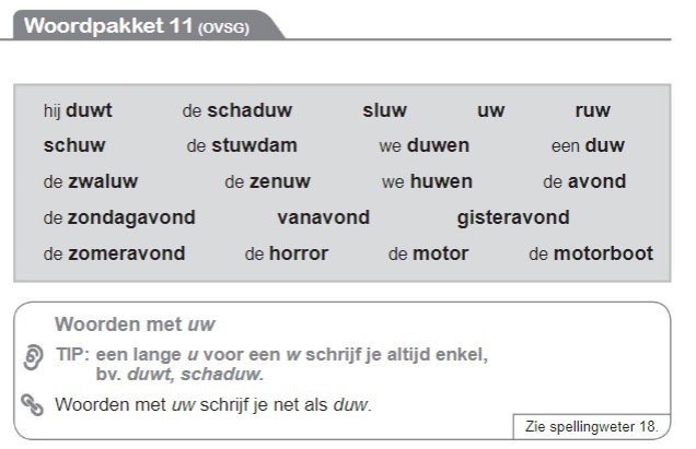 Tijd voor taal: woordpakket 11 :: juf Toinon